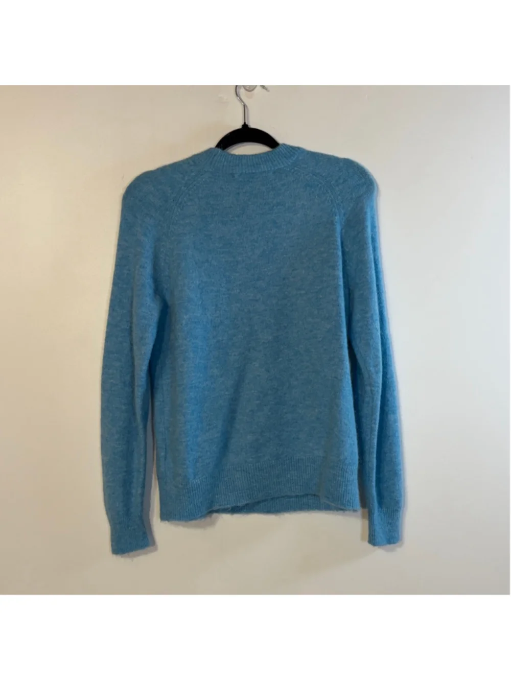 Zara Crewneck Sweater Women’s Small Alpaca Wool Blend Long Sleeve Blue